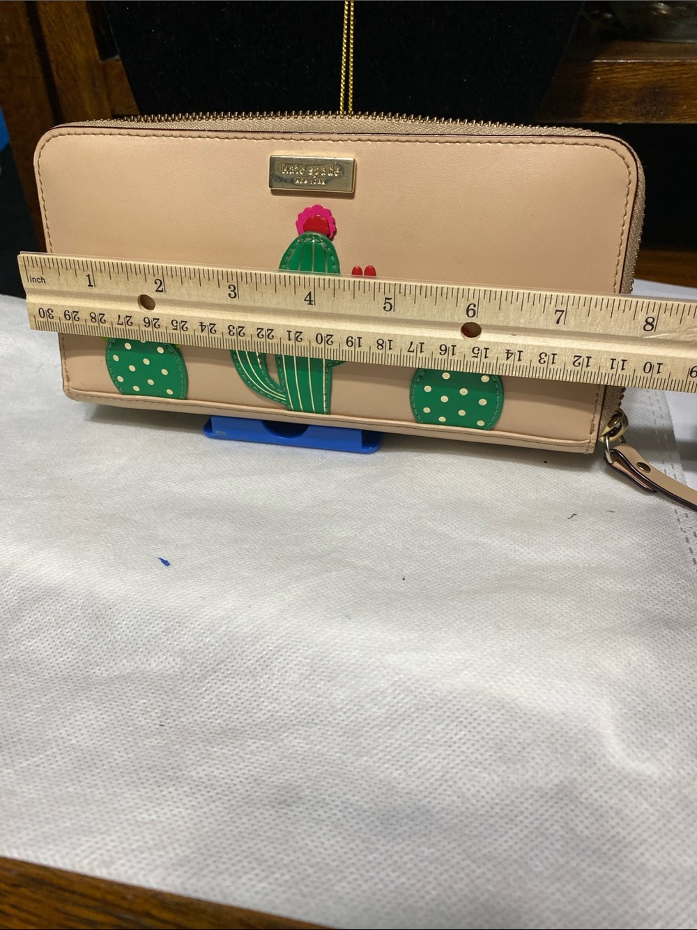 CUTE Kate Spade zipper Cactus Zip Wallet - Picture 7 of 14